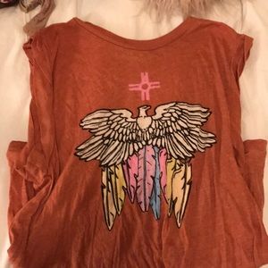 Wildfox tank top with falcon print